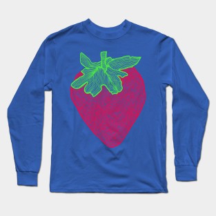 Neon Strawberry Long Sleeve T-Shirt